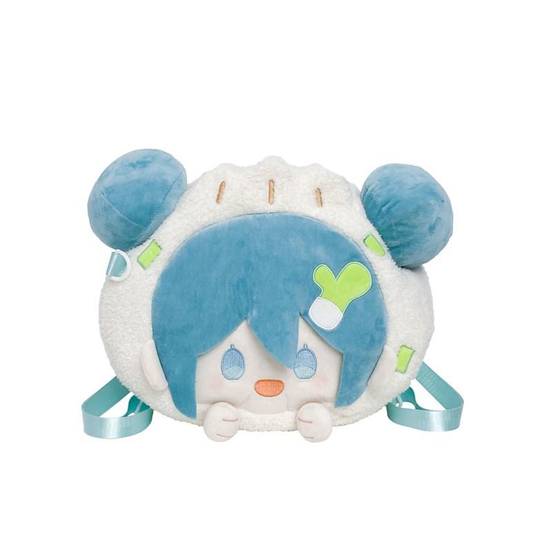 Zweidimensionaler Soft-Sister-Schulranzen Mädchenherz niedlicher Ballkopf Mädchen große Kapazität Studentenpuppen-Rucksack