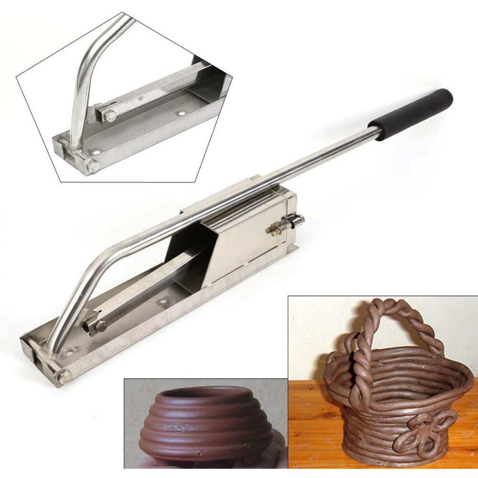 Экструдер для глины, Настенный 4-ярусный экструдер для глины, Инструмент-экструдер для гончарного дела и керамики из глины, 4 насадки, Настенное крепление для гончарного дела United States