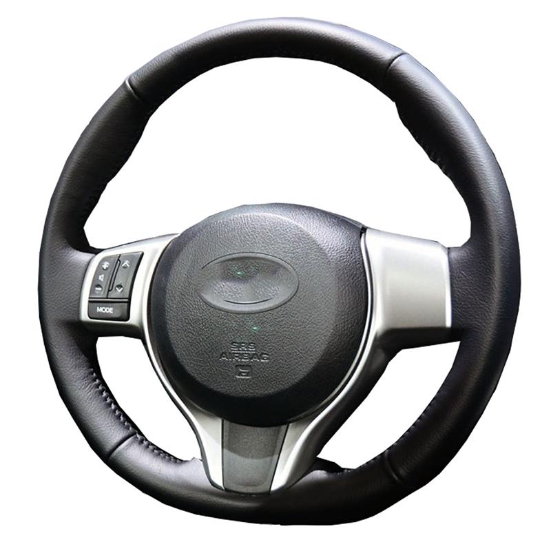 Custom Car Steering Wheel Cover For Toyota Yaris Verso S Vitz Ractis 2010-2016 Subaru Trezia Leather Braid For Steering