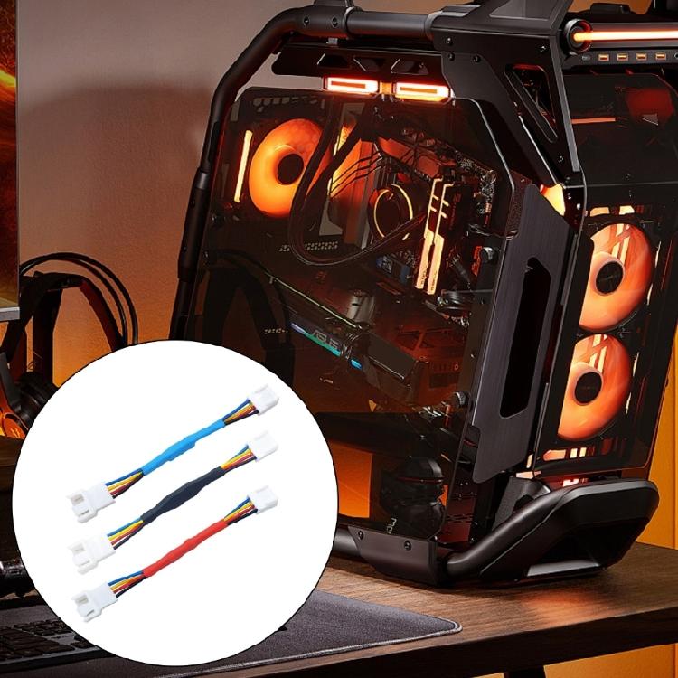 4Pin PWM Fan Adapter Cable for Computer PC CPU Case Fan Temperature Control Extension Power Cable Extension Cable
