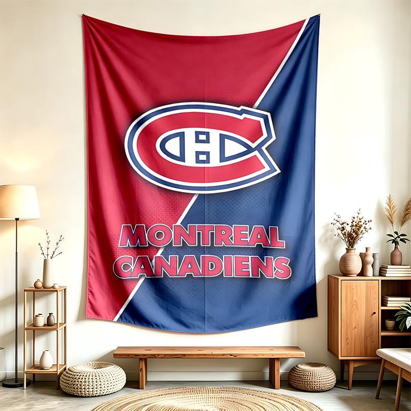 Montreal Canadiens (1) Arazzo Adatto Per Decorare Case Dormitori E Camere Da Letto Morbido Al Tatto E Un Regalo Perfetto Per Amici E Familiari