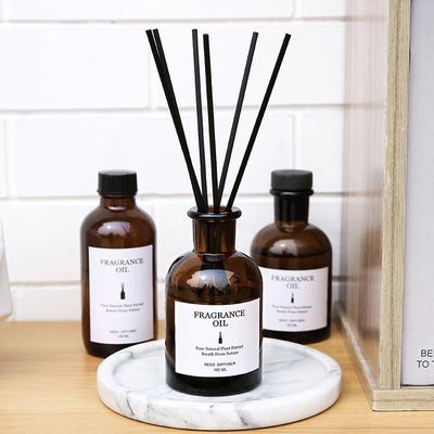 100ml Óleo Essencial de Aromaterapia Sem Fogo Bambu Aroma Quarto Banheiro Desodorante Decoração Doméstica Presente Difusor Purificador de Ar