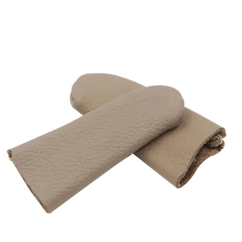 Finger Protectors Protective Sleeve Heat Insulation PU Leather Finger Cots Thimble Guards Tools for Hand Quilting Handmaking