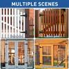 3/4/6 Inch Black T-Strap Hinges Rustic Gate Strap Hinge Rustproof Gate Door Black Hinges for Windows, Fence and Barn Gates