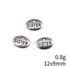 Gifts For Women Charms Bulk Family Member Heart Tags Charms Pendant Souvenir Male Pendant