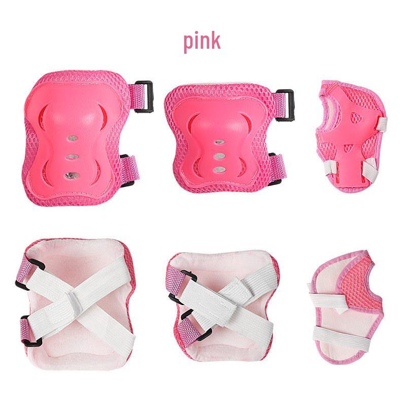 Children's Protective Gear Set for Skating: Knee Pads, Elbow Pads, Wrist Guards for Inline Skates, Skateboards, and Scooters.