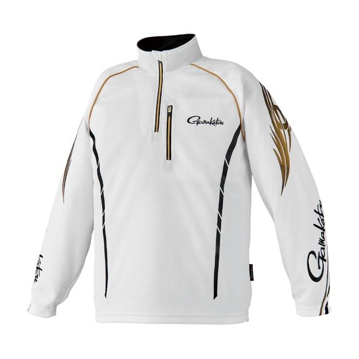 [Gamakatsu] 2-Way Warm Zip Shirt GM3766 White M