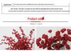 Wine Red Artificial Floral Bouquet - Chinese Wedding & Engagement Ceiling Decoration