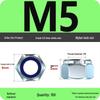 4.8-Grade Galvanized Black Nylon Anti-Loosening Self-Locking Nut for M3-M10 Threads