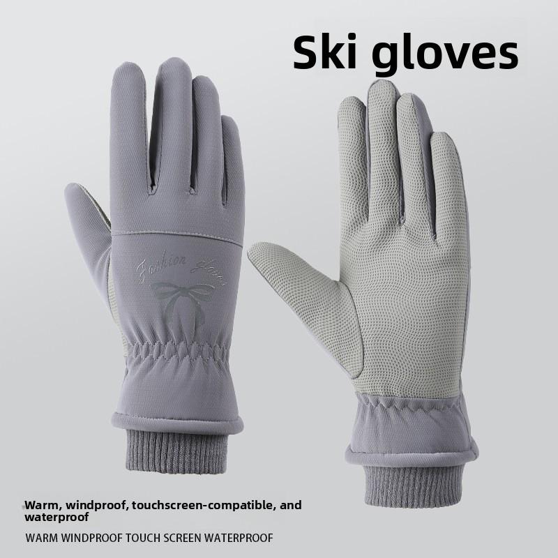 Ski Gloves for Couples To Keep Warm and Thicken in Winter Women's Windproof and Waterproof Riding Men's Cycling Outdoor