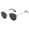 New Ladies Sunglasses Retro Round Frame Sunglasses Colorful Reflective Men Driving Fishing Sunglasses.