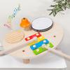 Wooden Percussion Kit Drum Baby Music Sense Training Simulation Jazz Drum Orff Percussion Instrument Toy