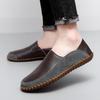 2025 Summer Plus Size Soft Sole Casual Leather Slip-ons for Driving