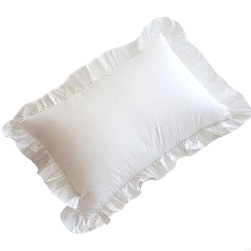 Y5JC Elegant Pillow Case Smooth Polyester Fabric Simple Care Decorative Sofa Bed Cover