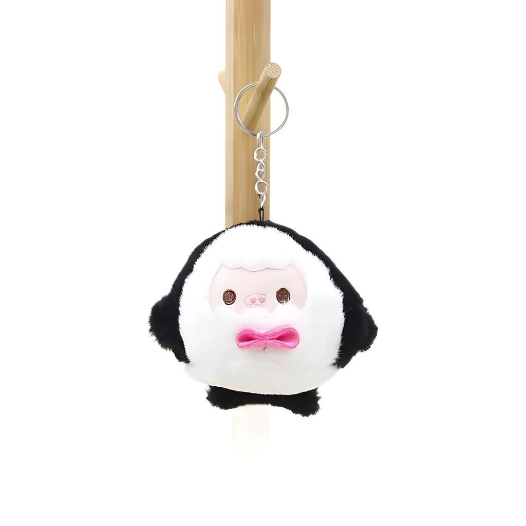 Adorable Plush Pig Keychain Soft Stuffed Animal Toy Cute Piggy Bag Charm