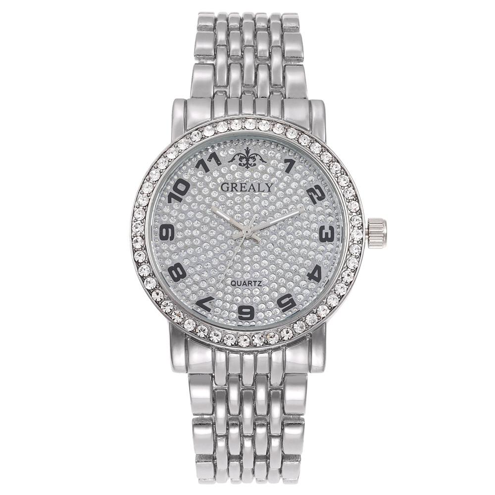 New Fashion Women Watches Rhinestone Digital Quartz Watch Alloy Wristwatches Relogio Feminino Watch Clock Watches For Women Gift