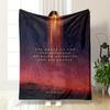 "The Grace of God Quote Design Blanket" Patterned Flannel Blanket Perfect for the Bedroom Living Room, Sofa, or a Little Nap