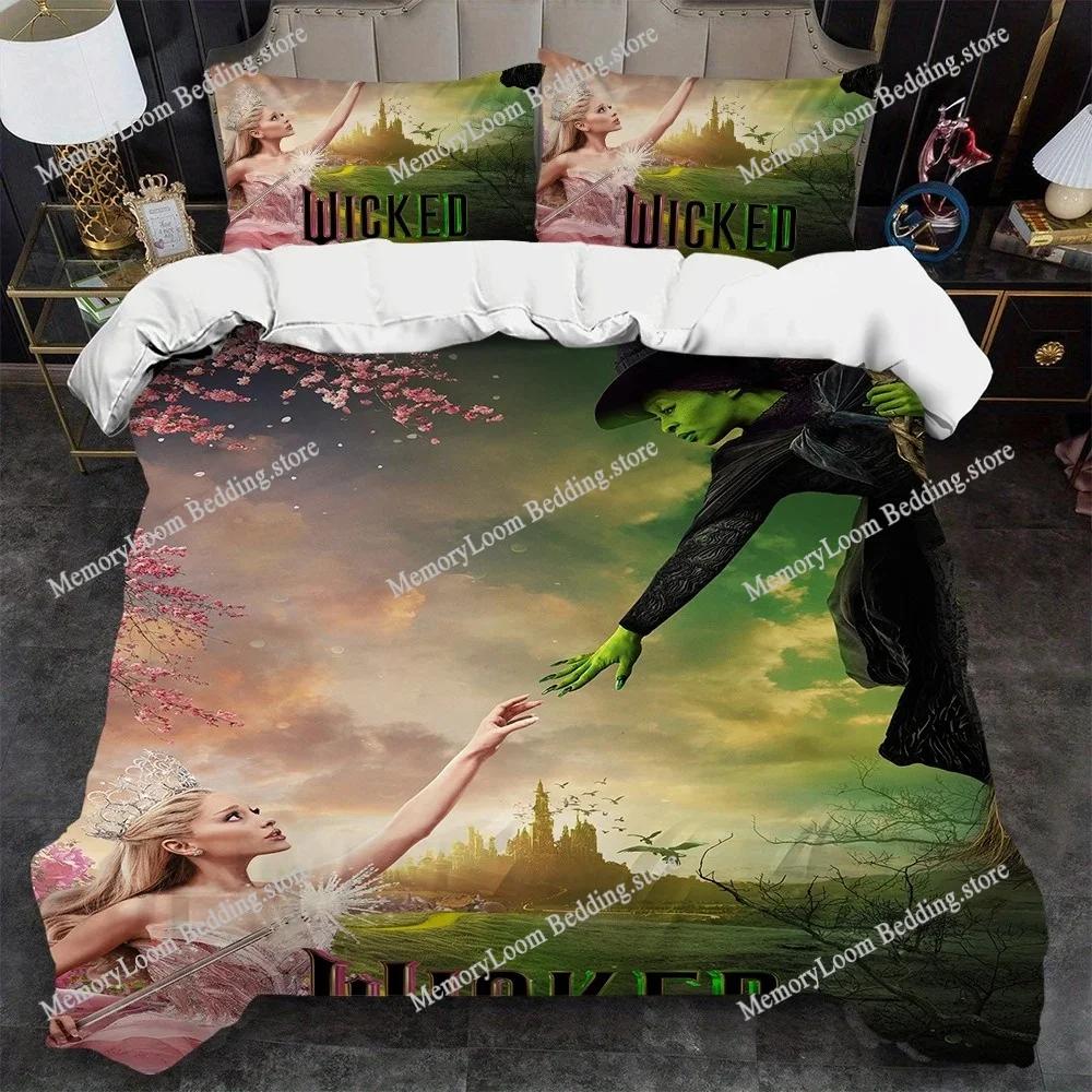 Movie W-Wicked Duvet Cover Set Home Style Bedding Soft Laundry Cotton Bed Student Dormitory Gift Home Textileextile741