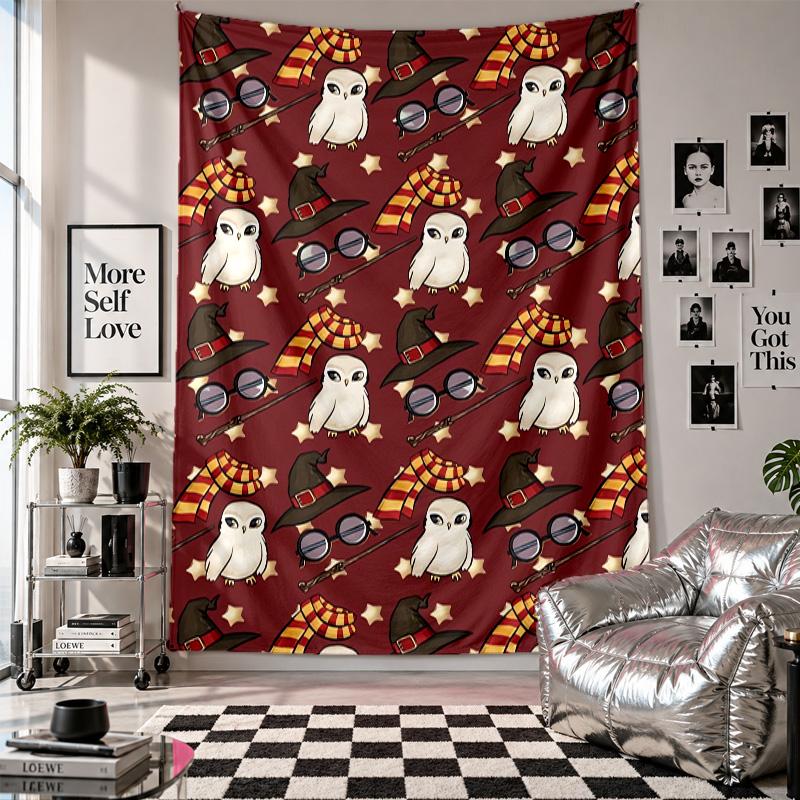 Wall TapestryWizarding World Art Hanging Cloth Decorative Background Cover for Room Decoration