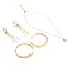 Damen Frauen Schmuckset Halskette Ohrringe Armband Set für Party Hochzeit Geburtstag