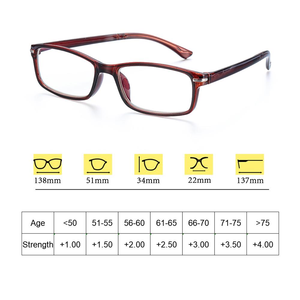 Fashion Blue Light Blocking Reading Glasses Classic Men Women Lightweight Presbyopic Glasses Vision Care Strength +1.0~+4.0