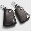 Genuine Leather Key Cover for BMW & Mercedes-Benz - Oil Wax Cowhide Protective Case