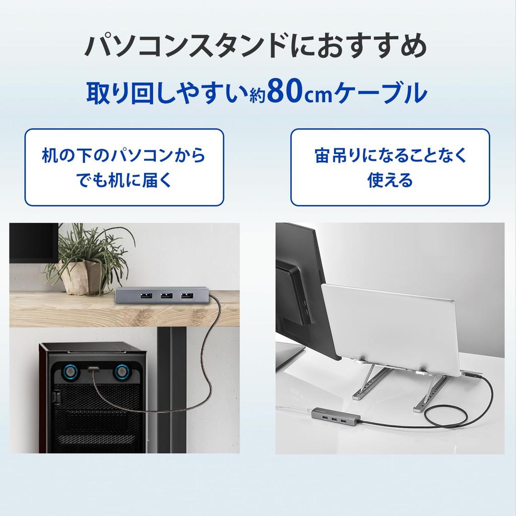 IO DATA USB Hub with Gigabit LAN Adapter (US3-HB3ETG2/C)