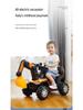 Kids' Ride-On Electric Excavator: Large 4-Wheel Pedal Engineering Toy with Music