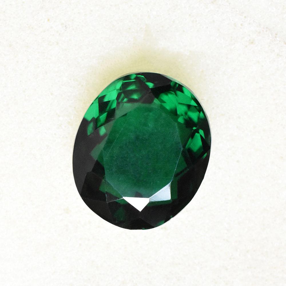 Natural Green Topaz Loose Gemstone Brazilian 19x16mm Oval Shape for Jewelry Making and Crafts