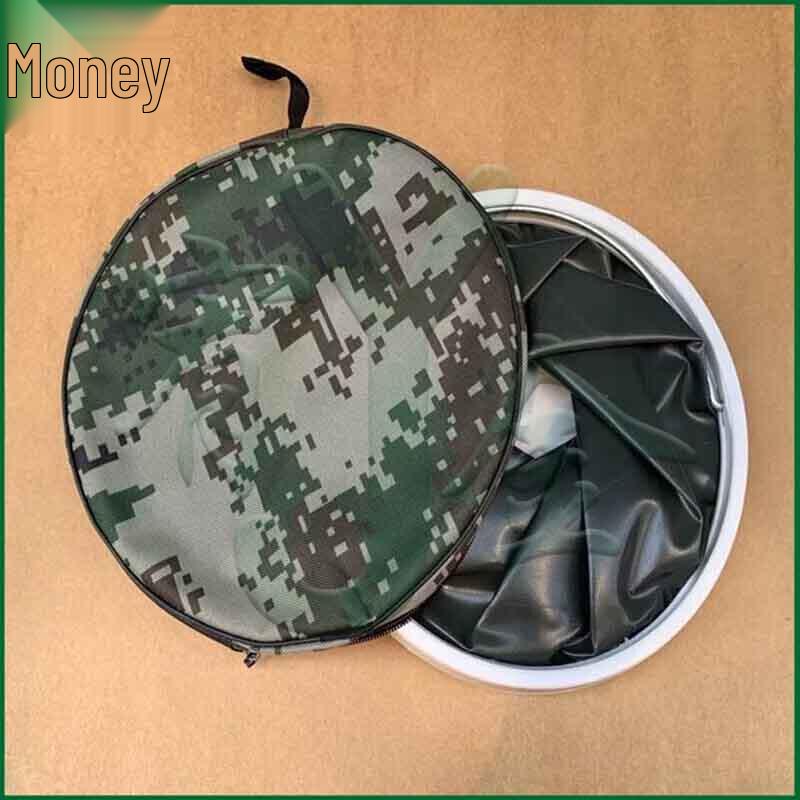 Portable Outdoor Camouflage Collapsible Water Bucket