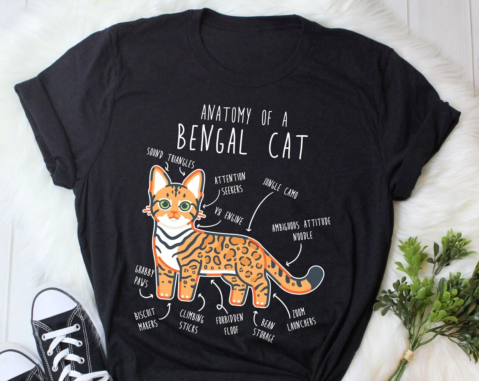 Bengal Cat Shirt, , , Funny Cat Lover Gift, Cute Pet T-shirt, Bengal Cat Lover Tshirt, Bengal Cat Tee, Bengal Mom, Cat Dad, Animal 100