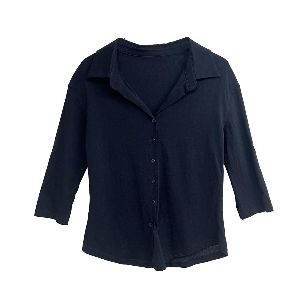 Yuyi 2026 Spring Women's Stylish Mid-Sleeve Button-Up Shirt