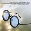 Retro Steampunk Round Polarized Sunglasses with UV400 Protection Adjustable Dimming Glasses for Men & Women Unisex