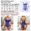 Blue Lace Perspective Splicing Suspender Onesie New Pure Desire Sexy Straps Hollow Erotic Onesie