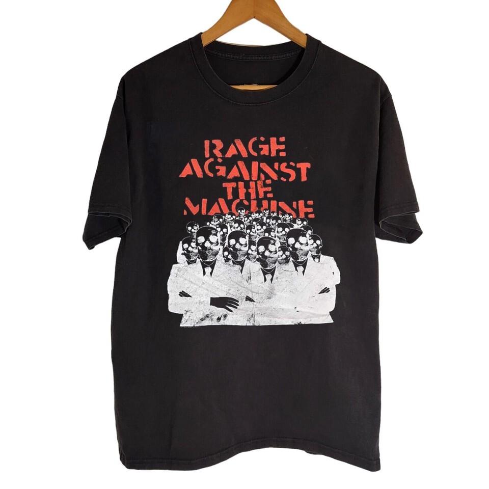 VTG Rage Against The Machine Band Short Sleeve Black S-4XL Shirt S