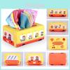 Durable Baby Tissue Box Toy For Early Education Soft Fabric Tear-resistant For 0-1 Year Olds