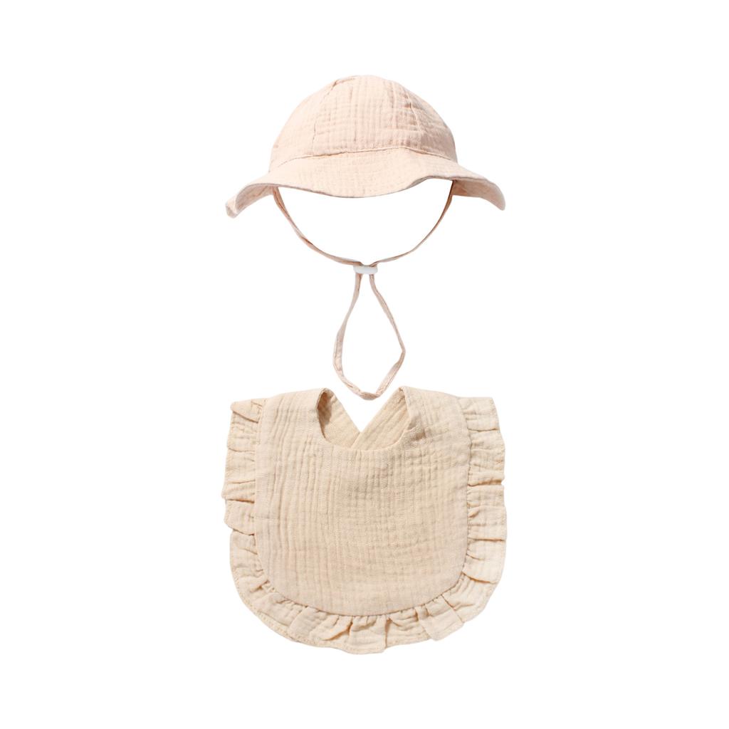 Sommer Baby Farbhut und Lätzchen Set