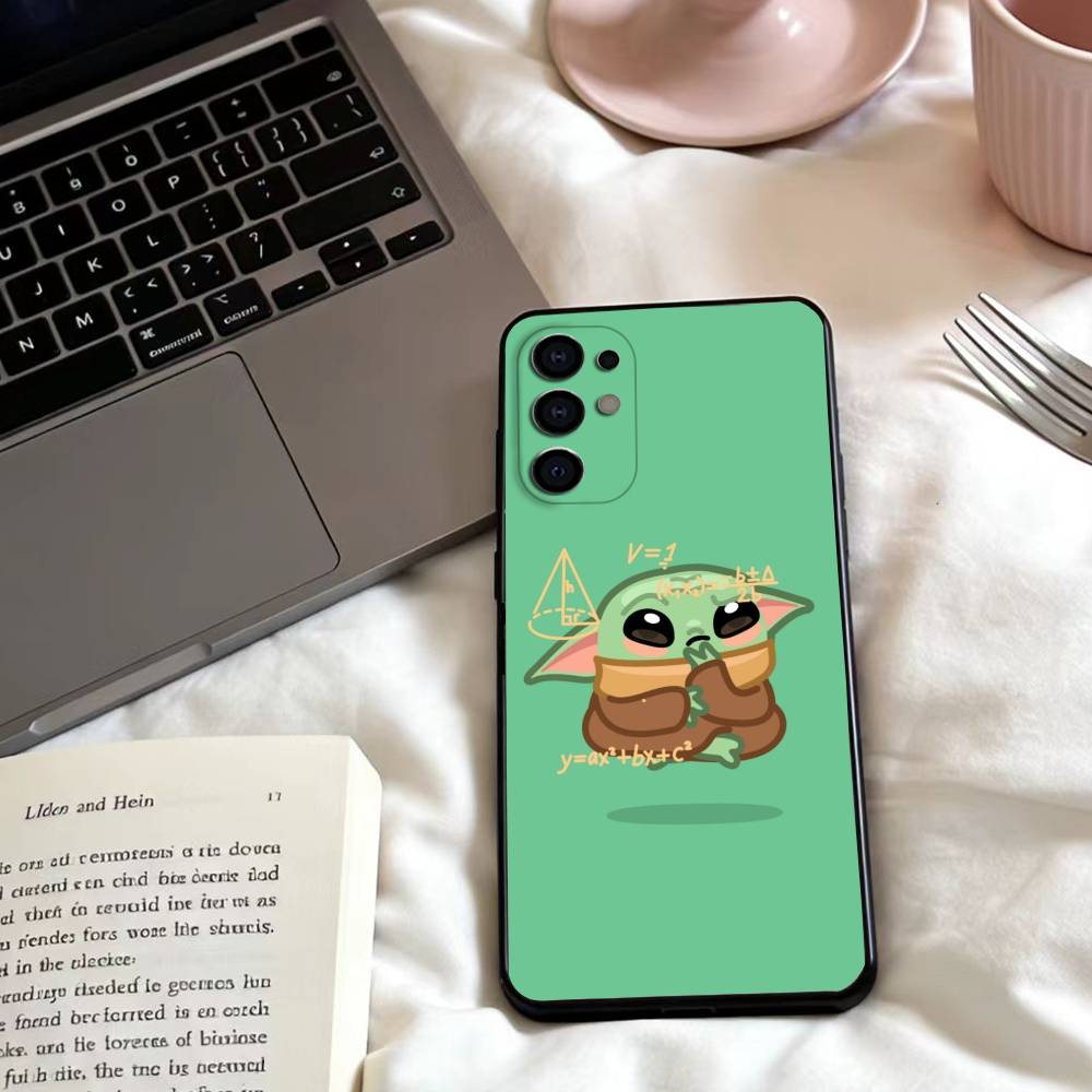 Baby Y-Yoda Phone Case For Samsung S 25,24,23,22,30,21,10,9,Ultra,Plus,Lite,FE,4,5 G Soft Black Case