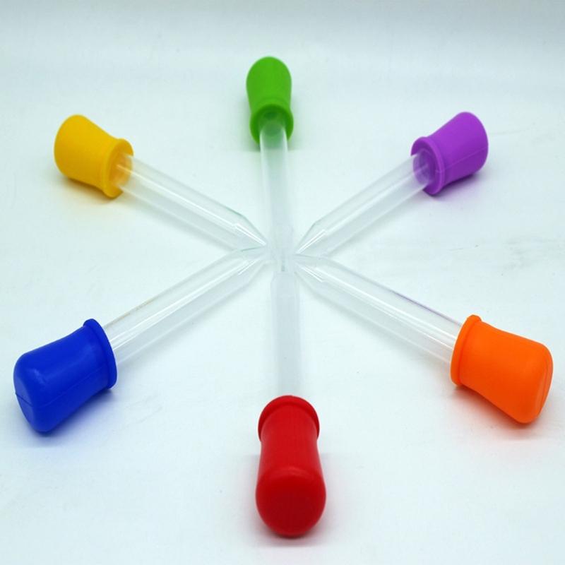 ABS Plastic Graduated Test Tubes Set Clear ABS Droppers Pipettes with Scale for Liquid Transfer School Lab Experiments