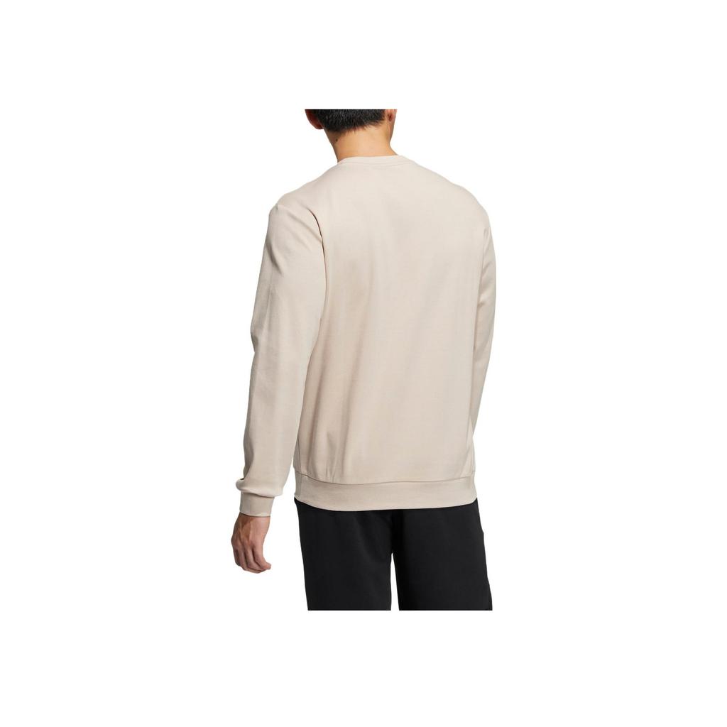 Adidas Sudadera Ligera de Manga Larga con Cuello Redondo para Hombre Tops Miracle-Grey Beige-Marrón IA6953