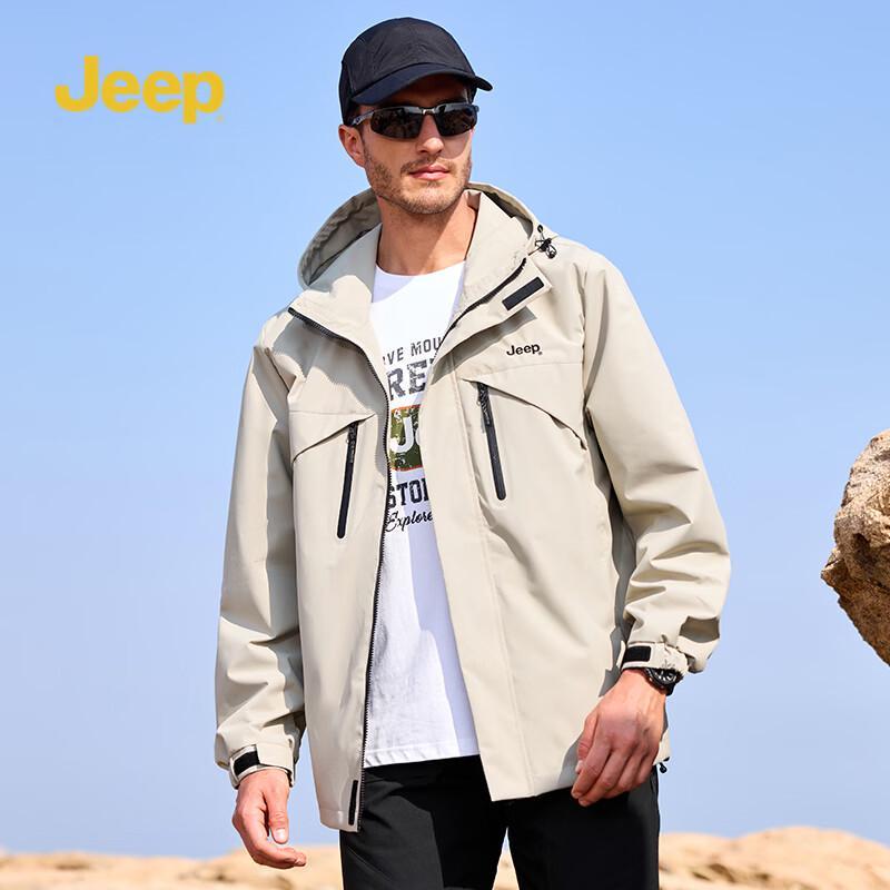 Jeep Unisex Windproof Rainproof Outdoor Jacket