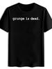 T-shirt Vintage Vowel Print - Short Sleeve Casual Round Neck Summer Essential with A E I O U Design