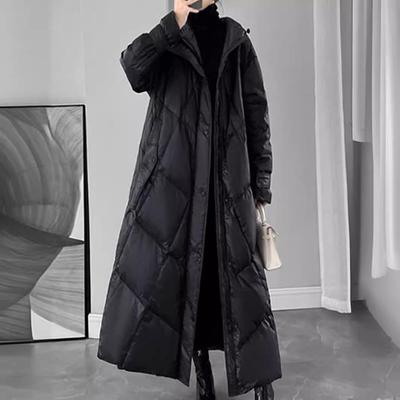 Women's Plus-Size Thick Winter Cotton Jacket, Korean-Style Mid-Length Coat