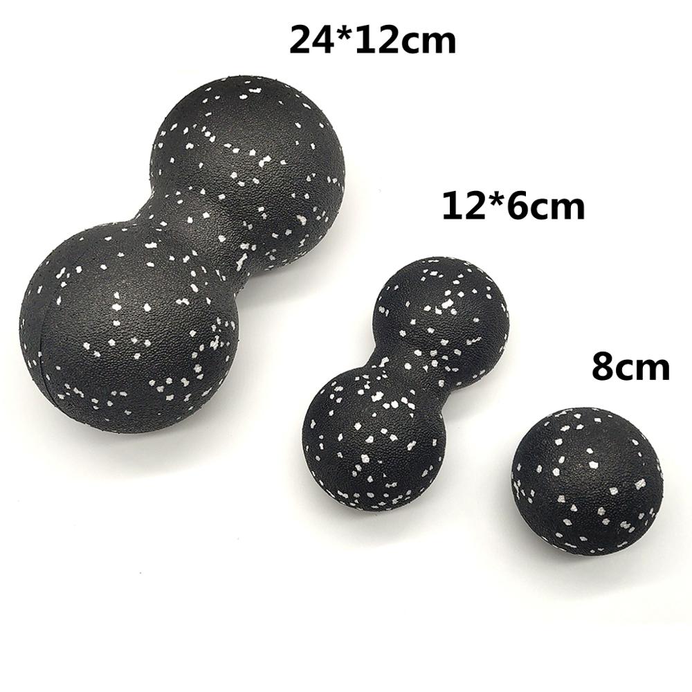 Fitness Ball Double Lacrosse Massage Ball Mobility Peanut Ball for Self-Myofascial Release Deep Tissue EPP