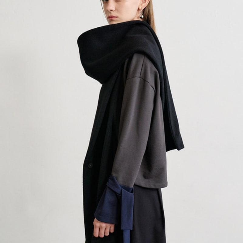 

LE YIEL Wool Muffler_Black BLACK