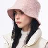 WHITE SANDS Flow Fur Embroidered Bucket Hat Twig (4 Colors)