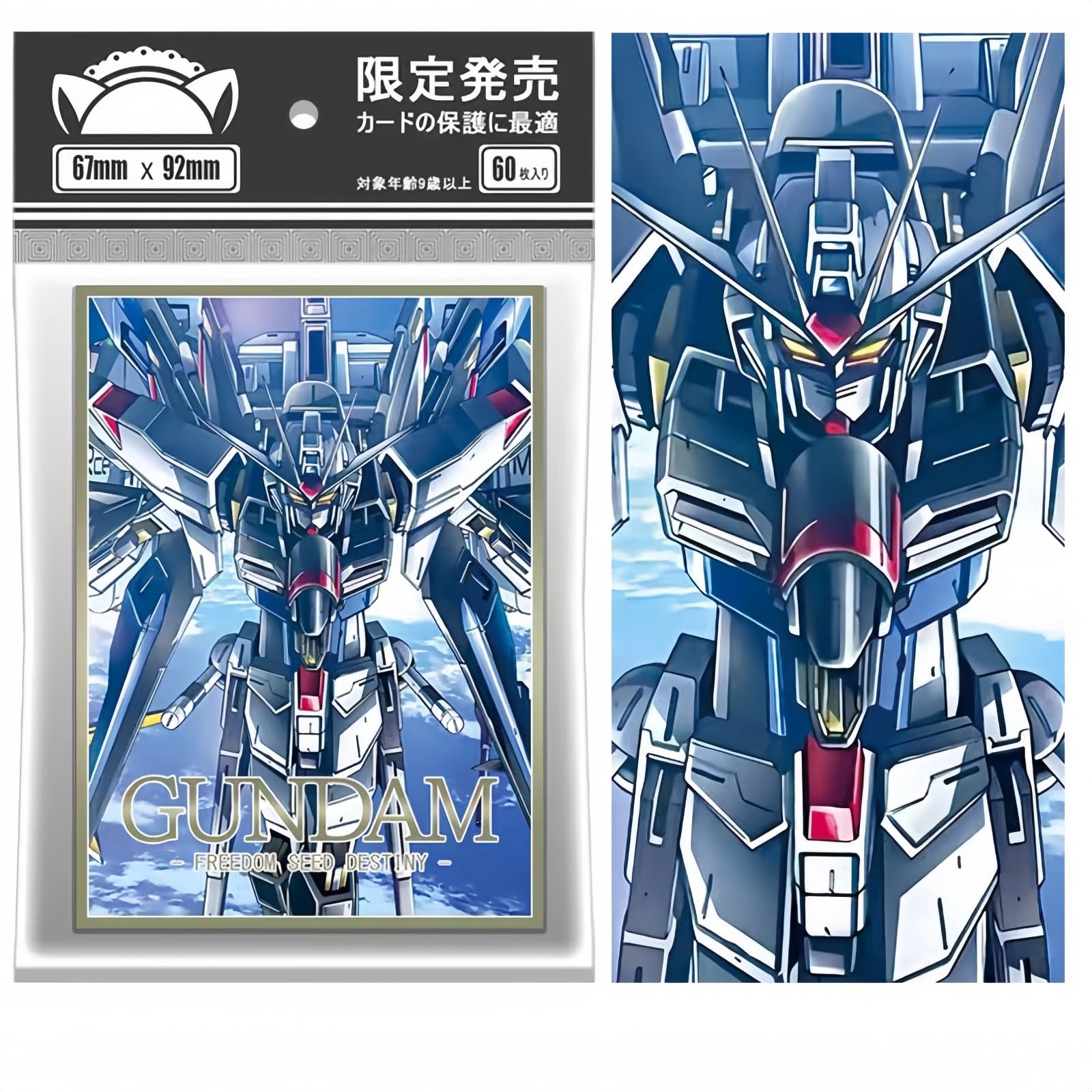 

Протекторы для карт Mobile Suit Gundam Rising Freedom Gundam Gundam Exia 60 штук Защитные протекторы высокого класса 67x92мм Официальный размер Совместимые Высокие