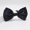 Popular Sequins Suspenders and Bowtie Set for Male with Metal Clip Weddings and Theme Parties Costume Neckwear Accessory