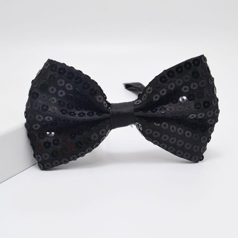 Popular Sequins Suspenders and Bowtie Set for Male with Metal Clip Weddings and Theme Parties Costume Neckwear Accessory