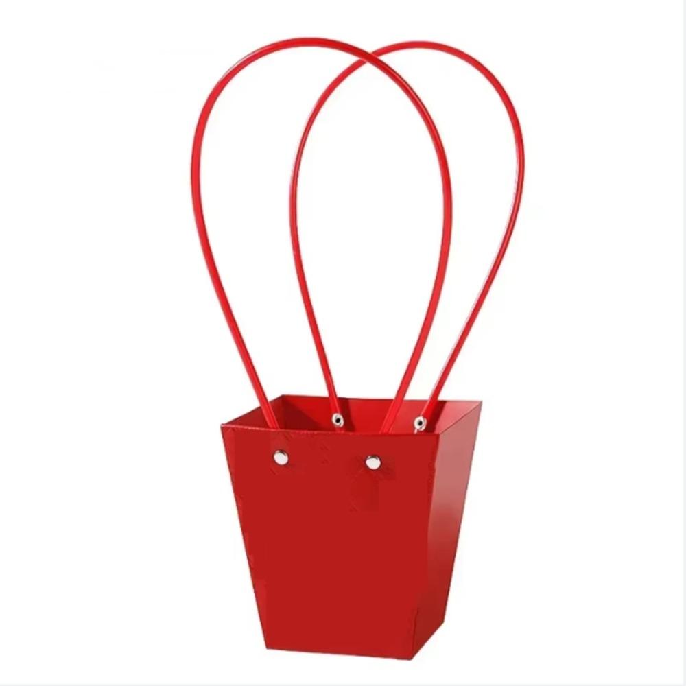 Rectangle Portable Flower Box Trapezoid Hand Paper Bag New Flower Gift Box Valentine's Day